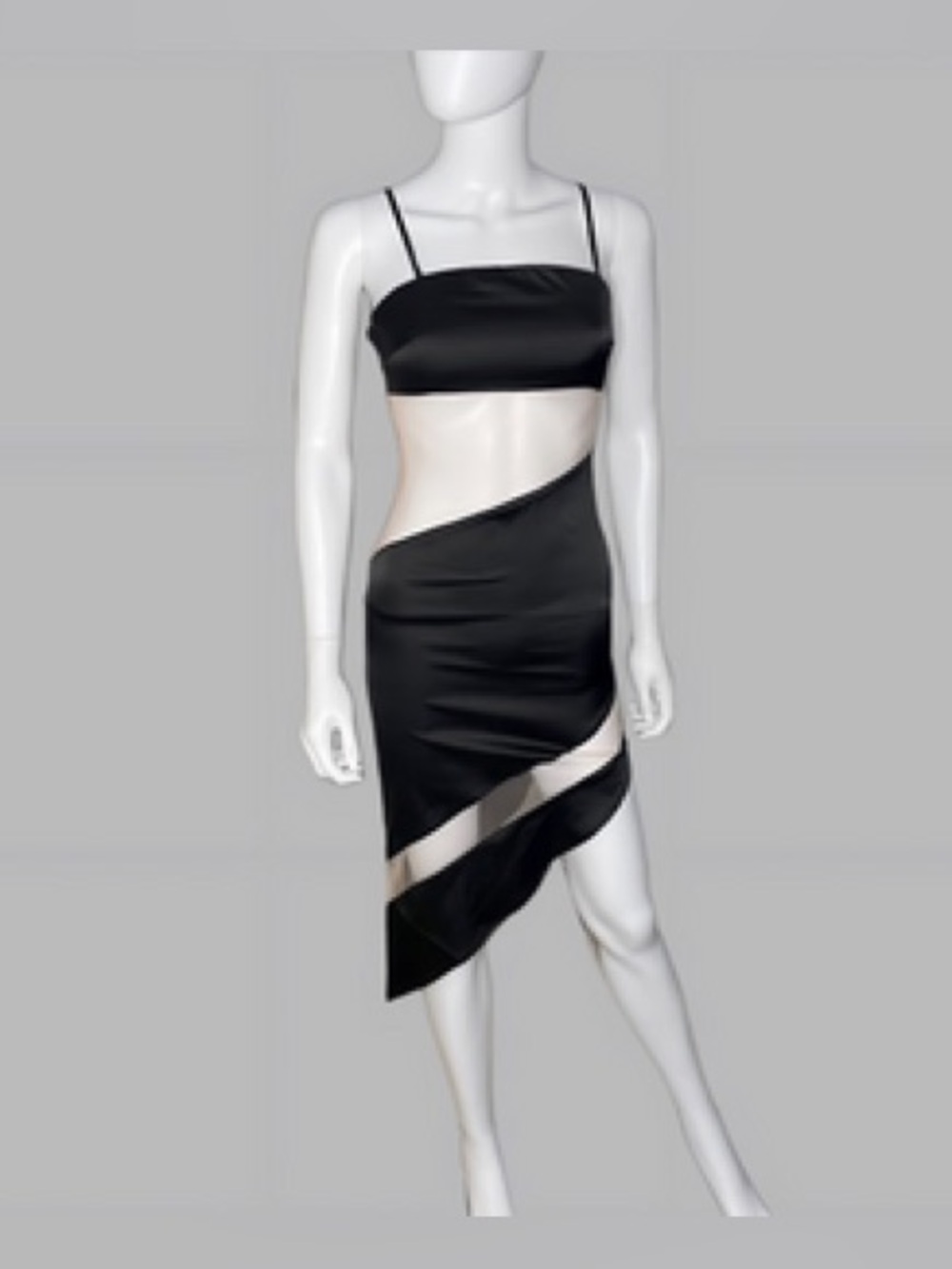 Forever 21 Asymmetrical Cut Out Mesh dress